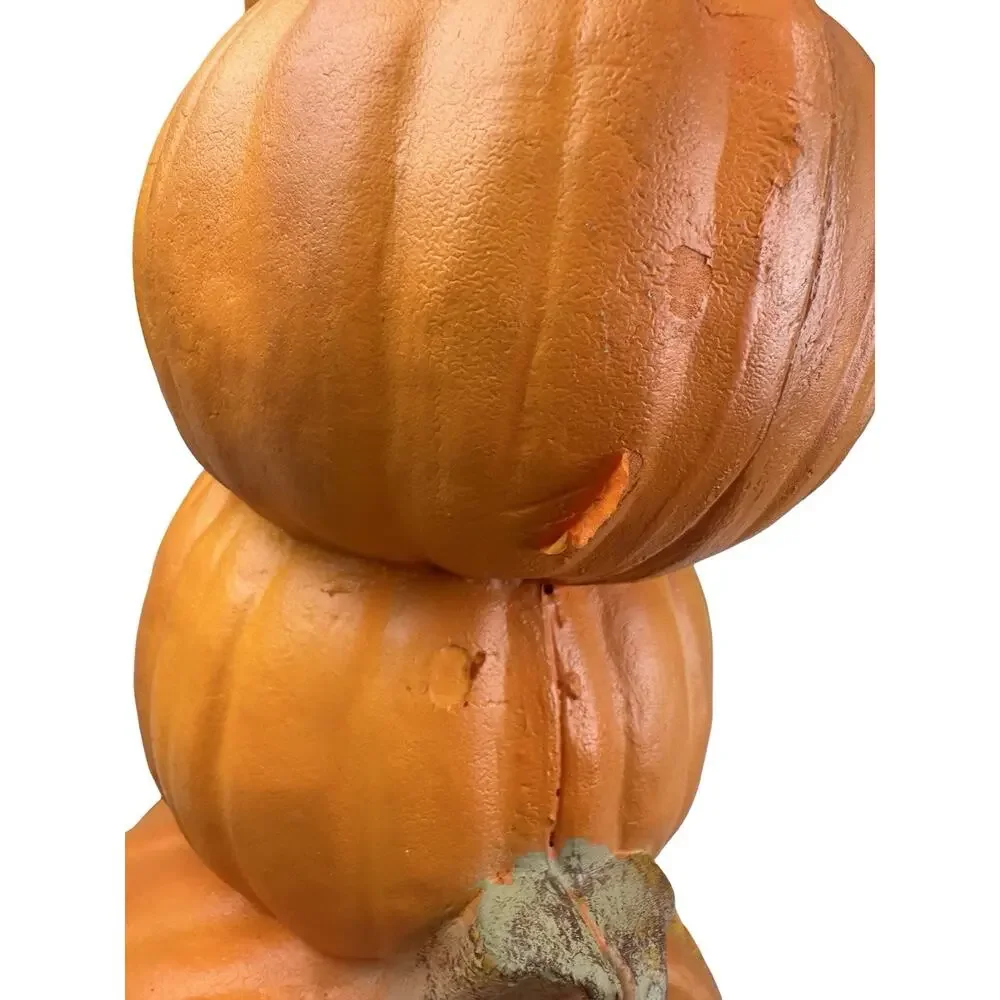 Vintage 1995 Trendmasters Halloween Pumpkin Jack O Lantern Stack Light Large